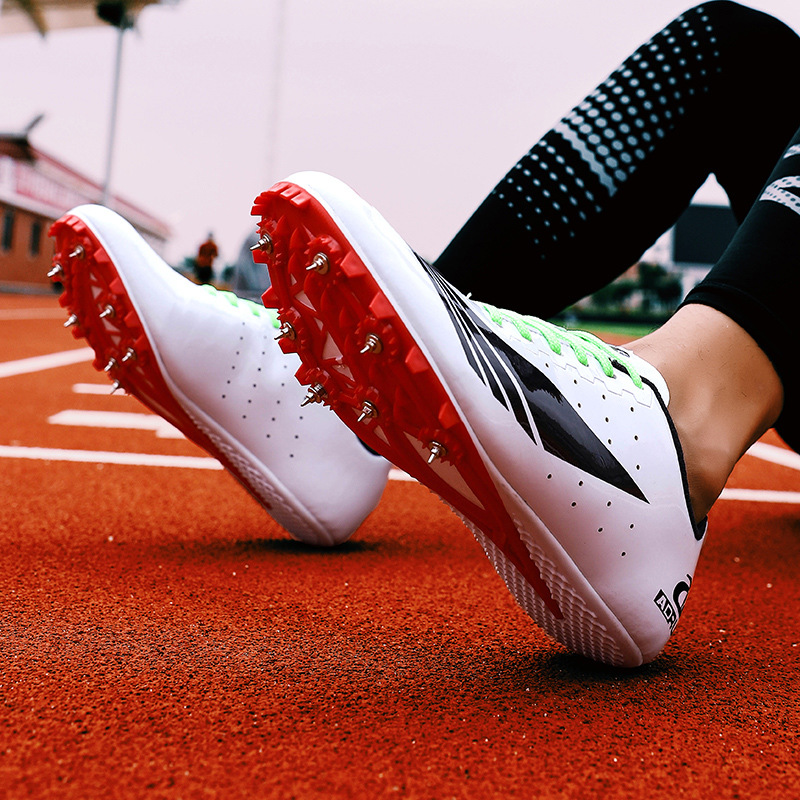 高品质专业训练鞋鸳鸯钉鞋田径短跑男女子体考四项比赛训练中考鞋网面