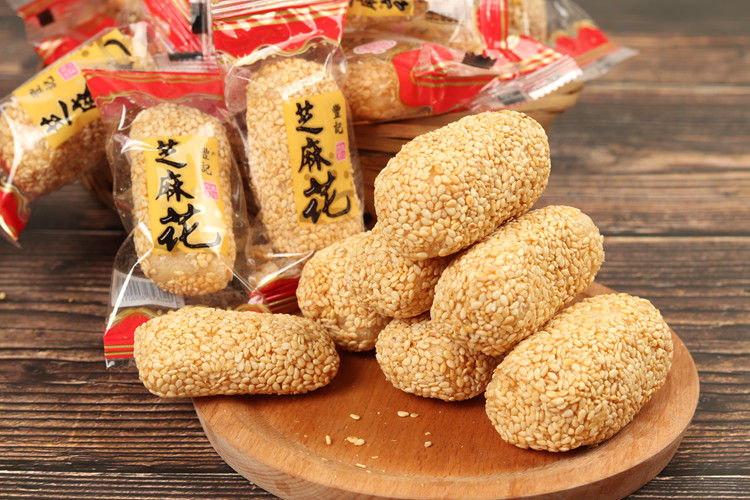 潮汕美食汕头传统手工芝麻球捞荖花麻枣傻帕童年零食怀旧小吃年货独立