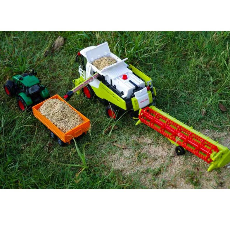 玩具收割机大号车模型农用拖拉机小麦玉米收割机惯性儿童玩具男孩玩具