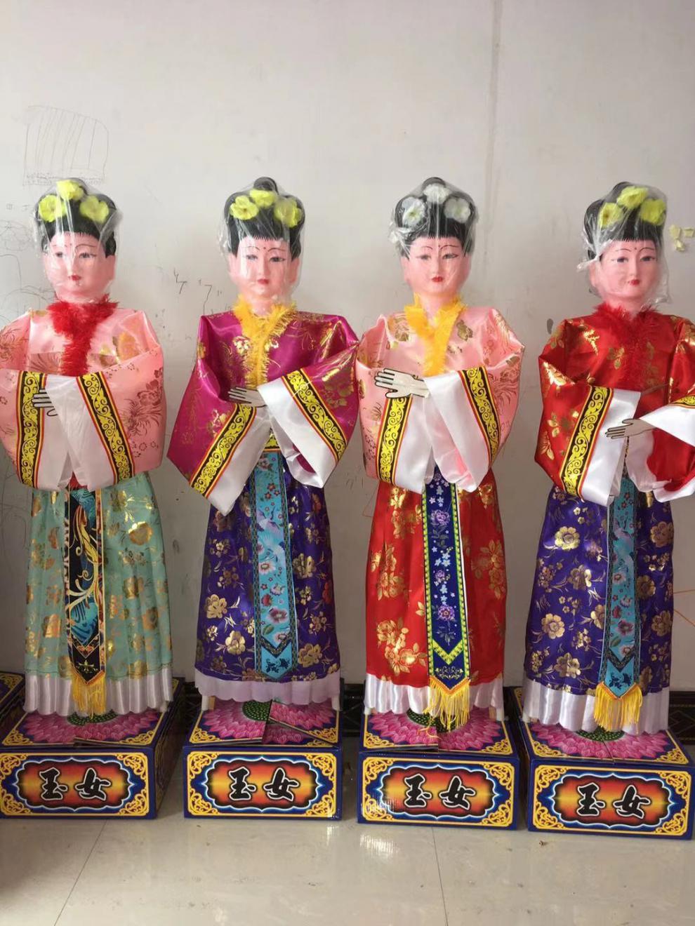 电子金童玉女殡葬童男童女金童玉女电动人丧葬用品花圈