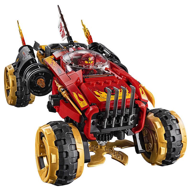 兼容乐高幻影忍者凯的武士战车拼装积木玩具男孩子70675 高科技直升机