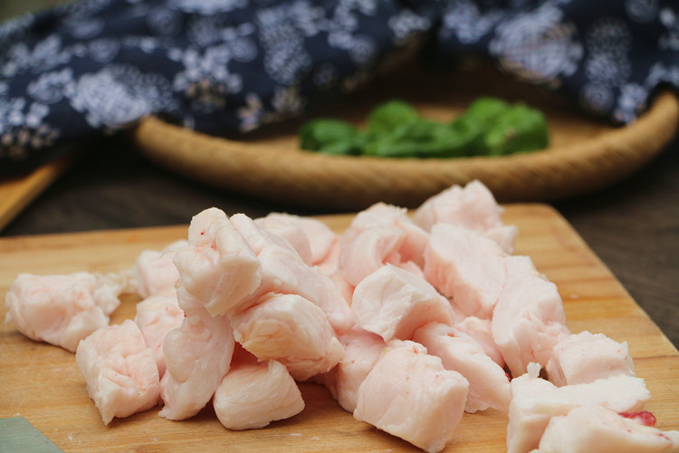 fghgh新鲜猪板油猪油生猪油猪肥油猪白油猪网油6斤