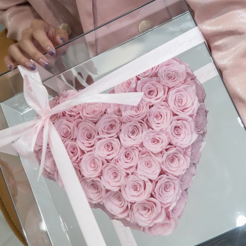 【精选品质】永生花玫瑰花七夕情人节情人节求婚生日表白送女朋友闺蜜