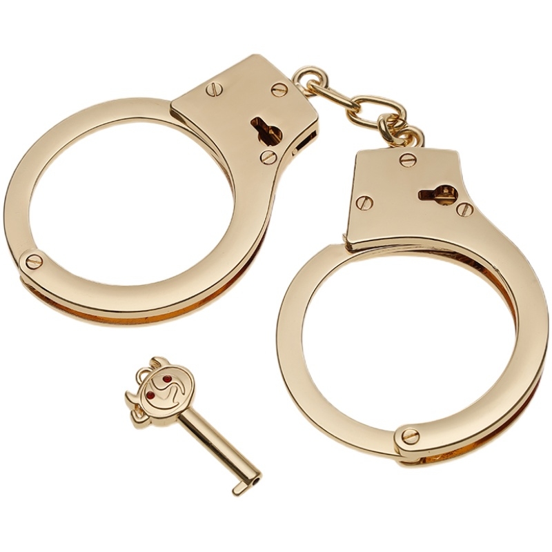 手铐警察真不锈钢加厚道具密室手扣情侣调情sm玩具情趣女和脚铐脚镣