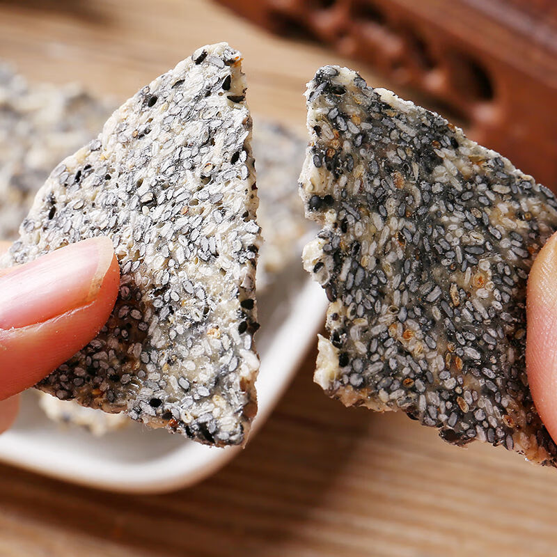 湖北特产孝感麻糖芝麻糖芝麻片手工糕点麦芽糖甜脆麻香老人零食白麻糖