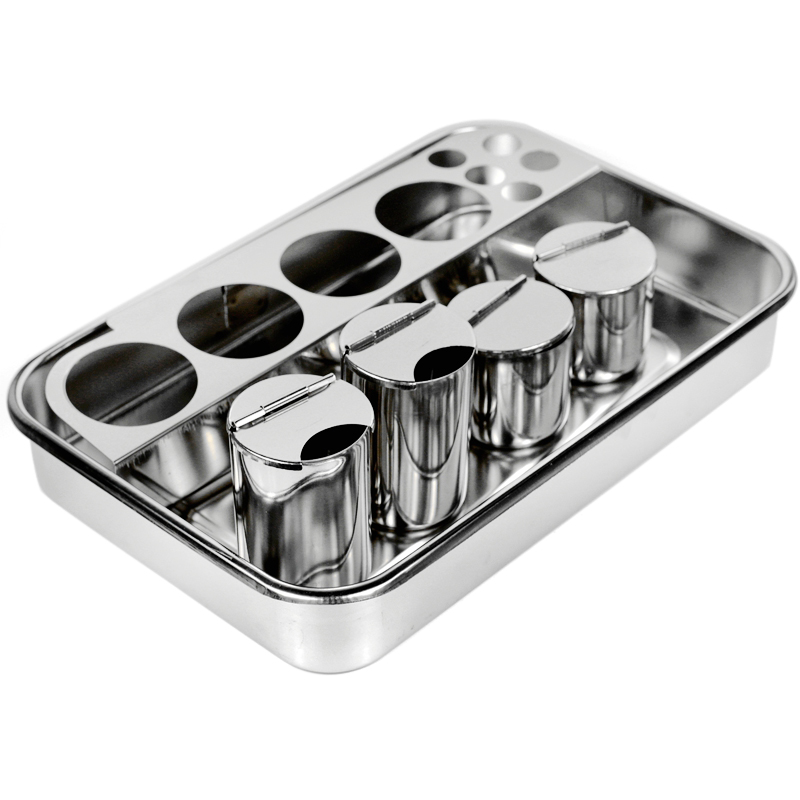 医用不锈钢治疗盘加厚消毒盒护士分隔护理器械手术纹绣换药输液盘 3