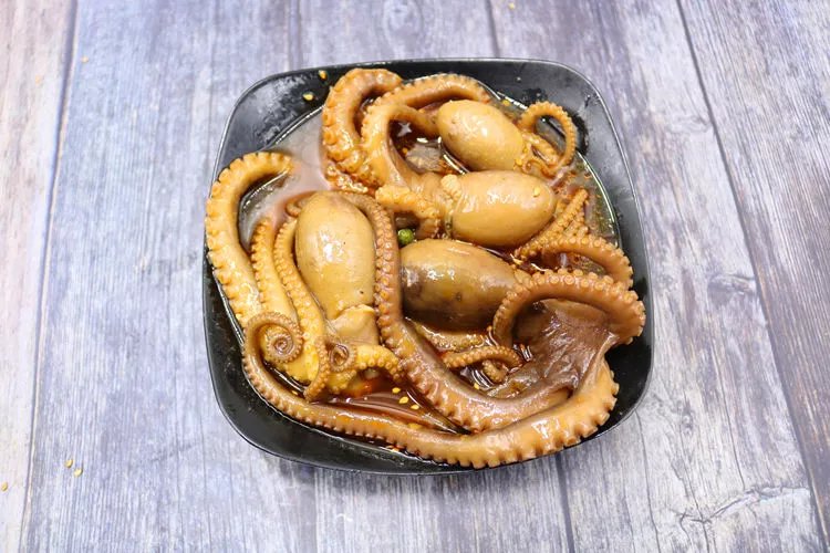 大爆头八爪鱼大长腿熟食即食海鲜麻辣香辣八抓鱼章鱼 爆头大长腿 扇贝