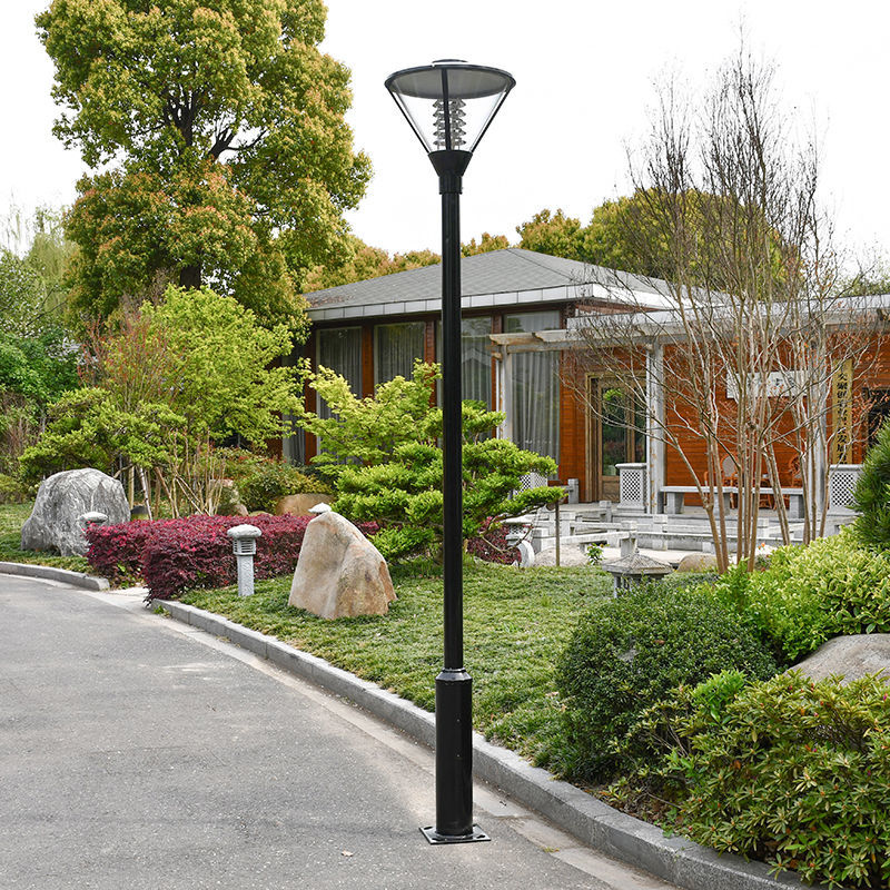 乔兹led庭院灯家用乡村小区防水草坪高杆3米35户外太阳能景观道路灯市