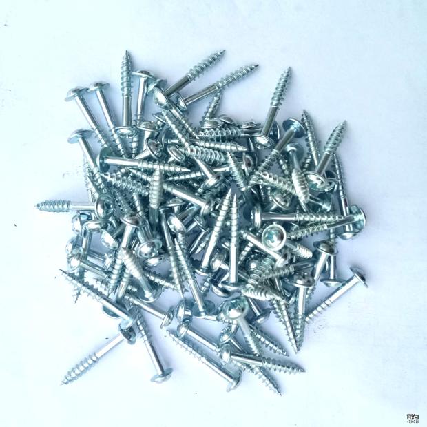 斜孔器st4-27螺丝木工斜孔钉斜孔半牙自攻螺丝斜孔堵头螺丝钉 15包