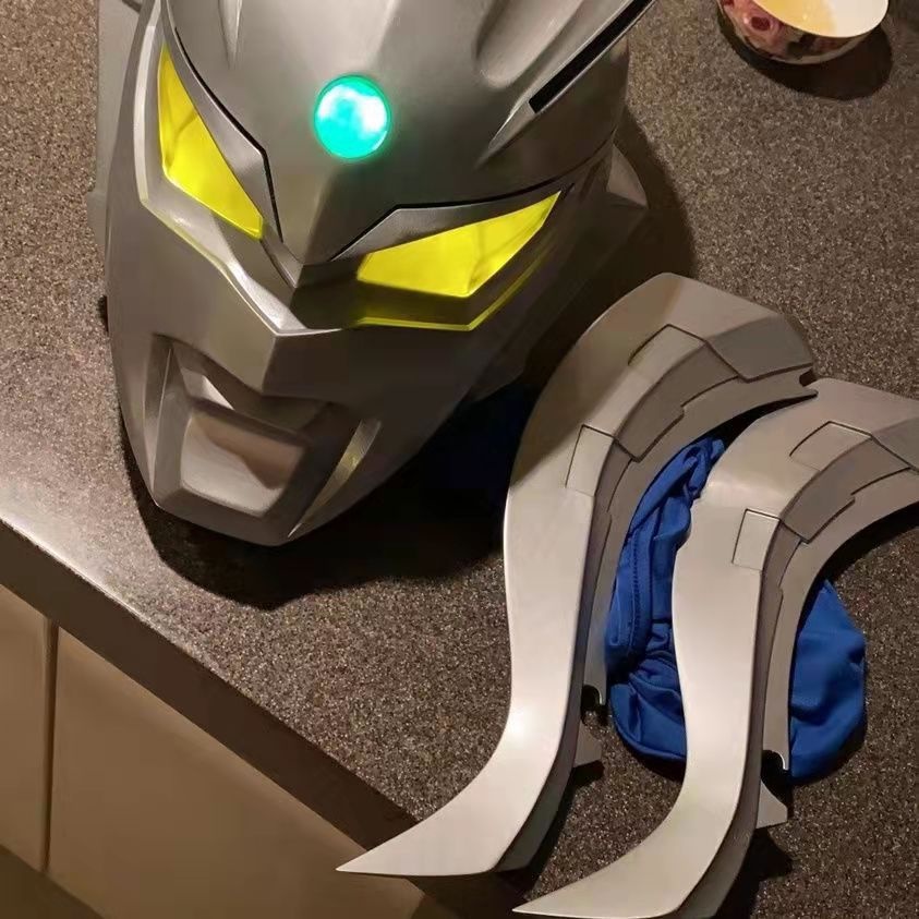 奥特曼皮套火花面罩奥特曼头套特利迦男童服装卡片中性赛罗泽塔戴 10d