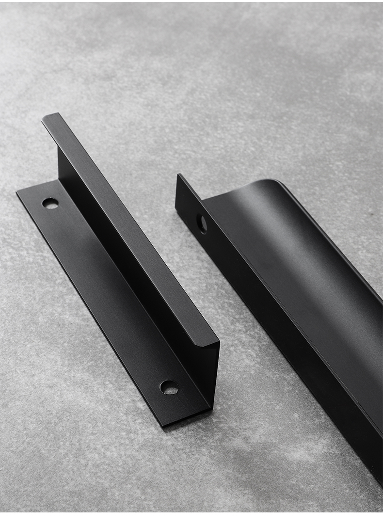 拉手定制隐形拉手长款轻奢通体衣柜柜门拉手加长超长长条金色黑色把手