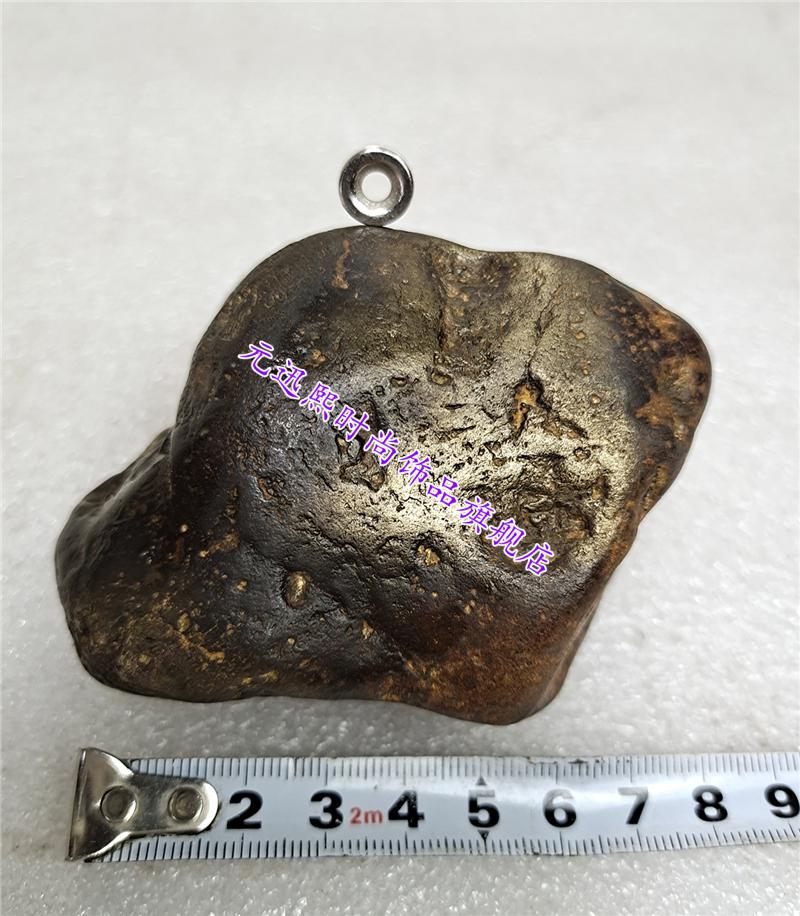 2铁陨石原石陨石流星奇石陨星标本礼品收藏观赏石客厅小摆件深灰色8号