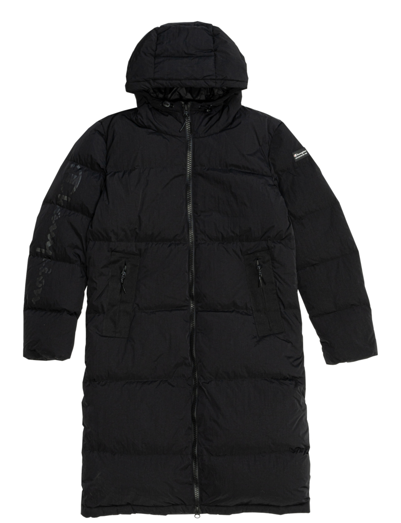 champion2020秋冬新款男式长款纯色连帽羽绒服拉链外套 橄榄绿 s