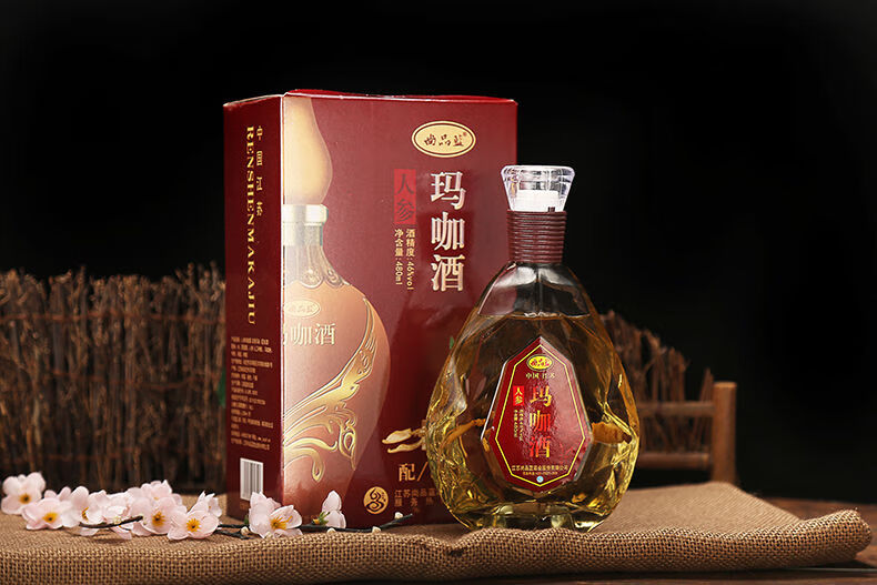 人参玛咖酒480ml46度整箱特惠白酒酒水滋补养生酒 两瓶【图片 价格