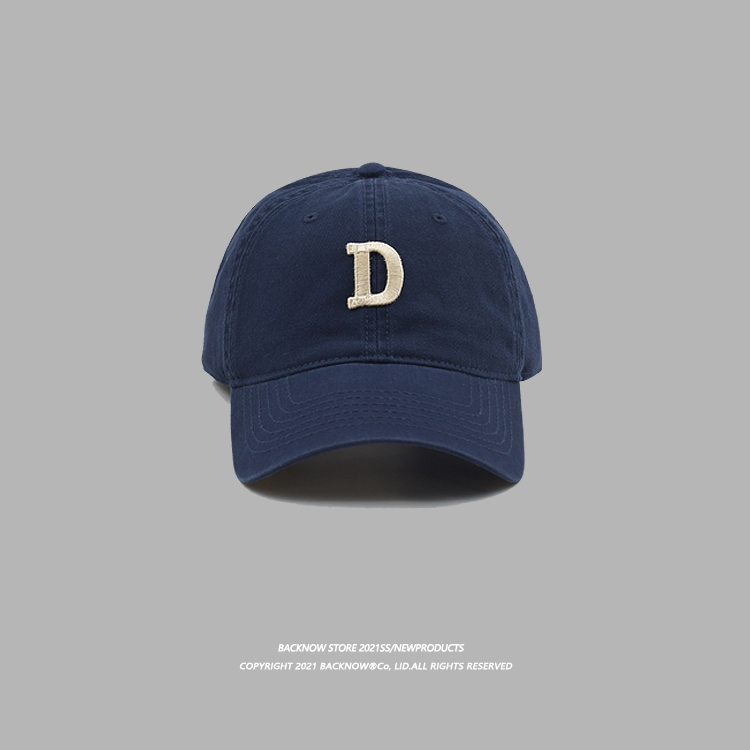 jeep吉普高档精品自制英文字母d刺绣棒球帽水洗弯檐鸭舌帽日系遮阳
