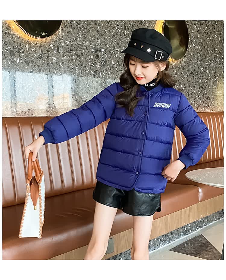 儿童轻薄羽绒服秋冬短款小女孩7-12岁学生超轻内穿棉服宝宝冬季保暖
