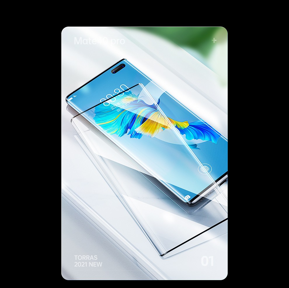 买一赠一普言华为mate40钢化膜mate40e全屏覆盖高清防爆保护手机膜