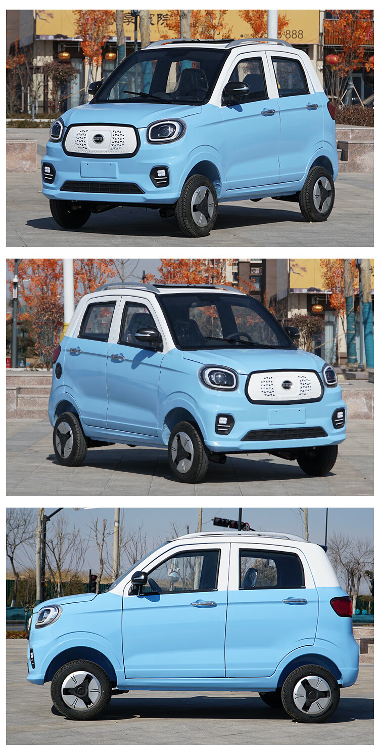 成人油电两用汽车全封闭女性接送孩子代步车标准版油电两用72v及以上