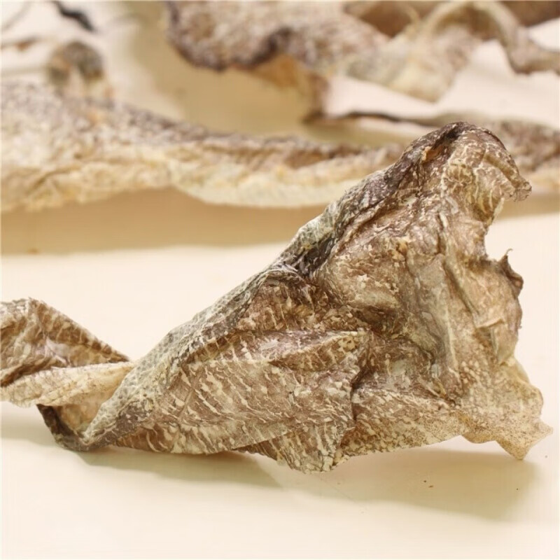 鳕鱼皮干货250g500g鱼皮鳕鱼皮散装鱼皮干干鱼皮50g油炸500克一斤装