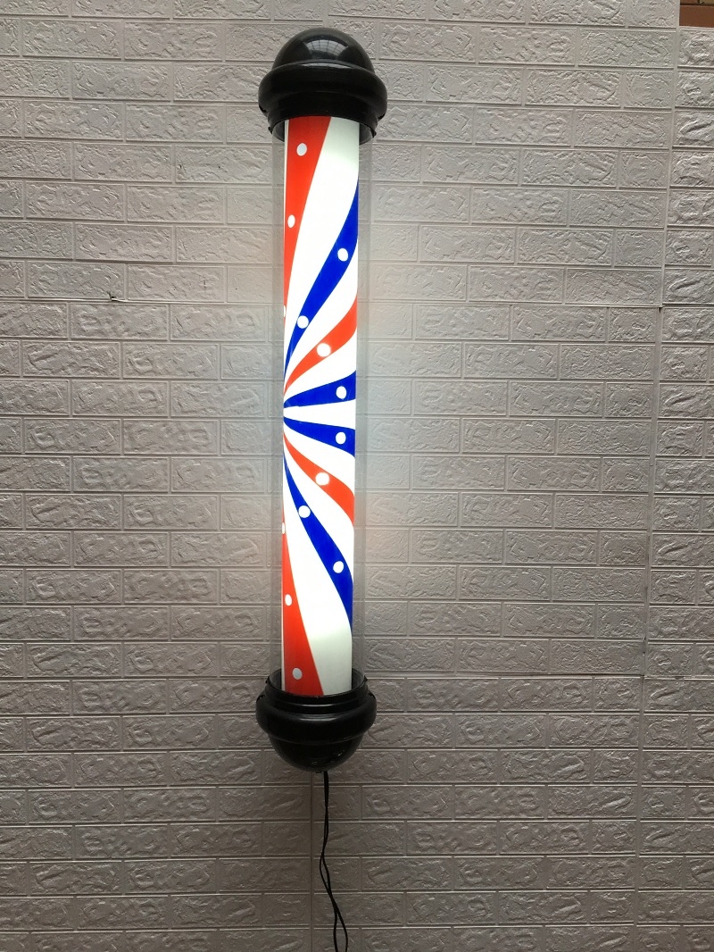 户外美发转灯led挂墙美发店理发专用户外灯理发店转灯挂壁发廊灯箱小