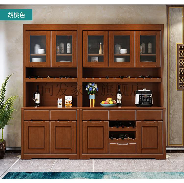 向发轻奢品牌实木酒柜一体靠墙现代客厅中式风格餐厅玻璃家用红酒柜子
