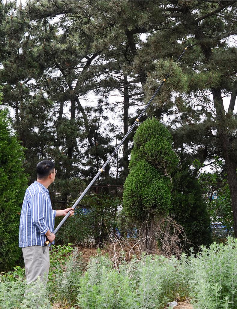 簡卡優 打松塔子專用杆 多功能伸縮杆松塔杆割草洞碳素15米10檳榔杆12