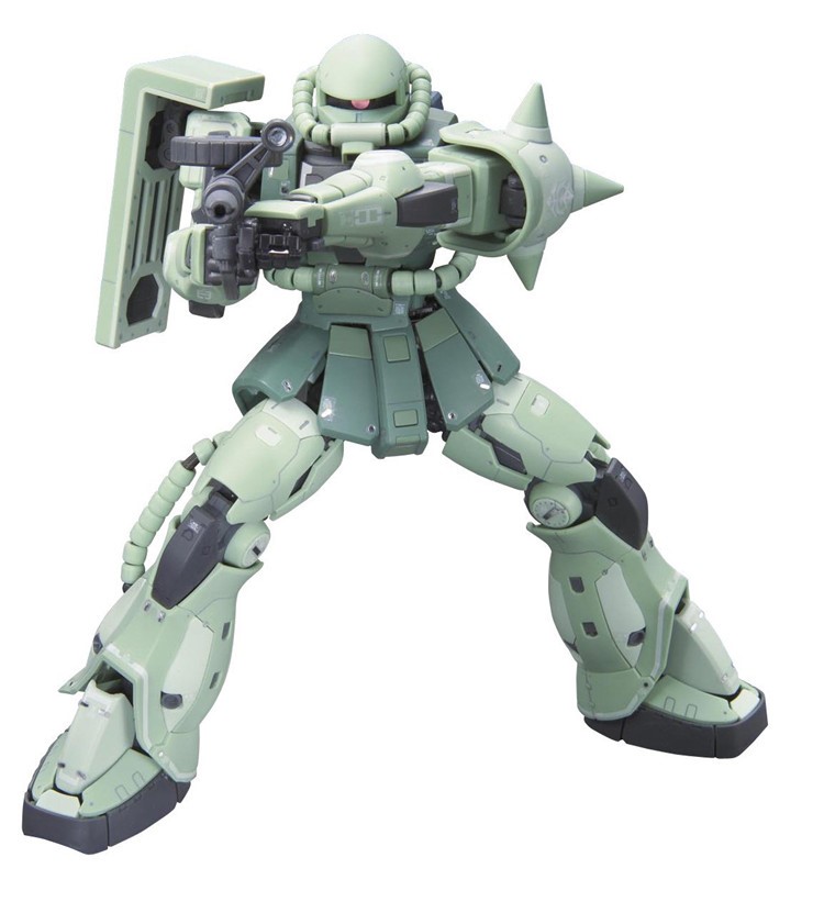 定制高达现货rg041/144ms-06f量产型zakuii绿扎古高达 【rg 04绿扎古