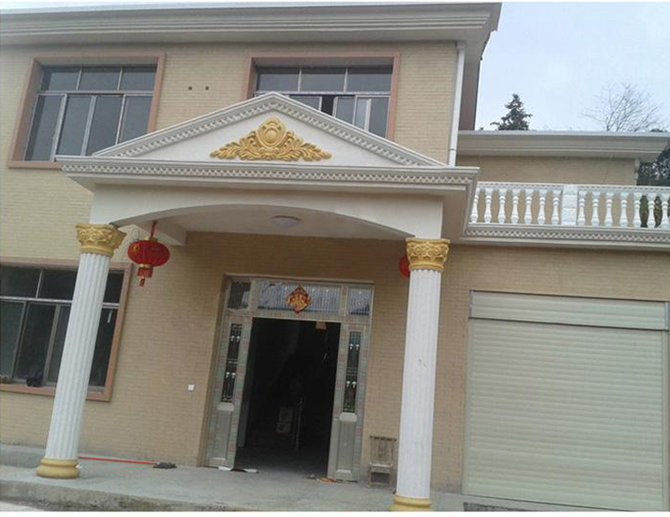 eps欧式别墅外墙装饰发泡陶瓷浮雕门头三角形花室外墙成品雕山花猎獒