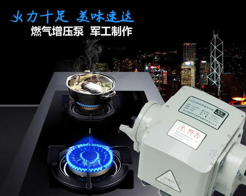 天然气增压泵煤气增压泵燃气加压泵增压器设备20w调速家用饭店用80w