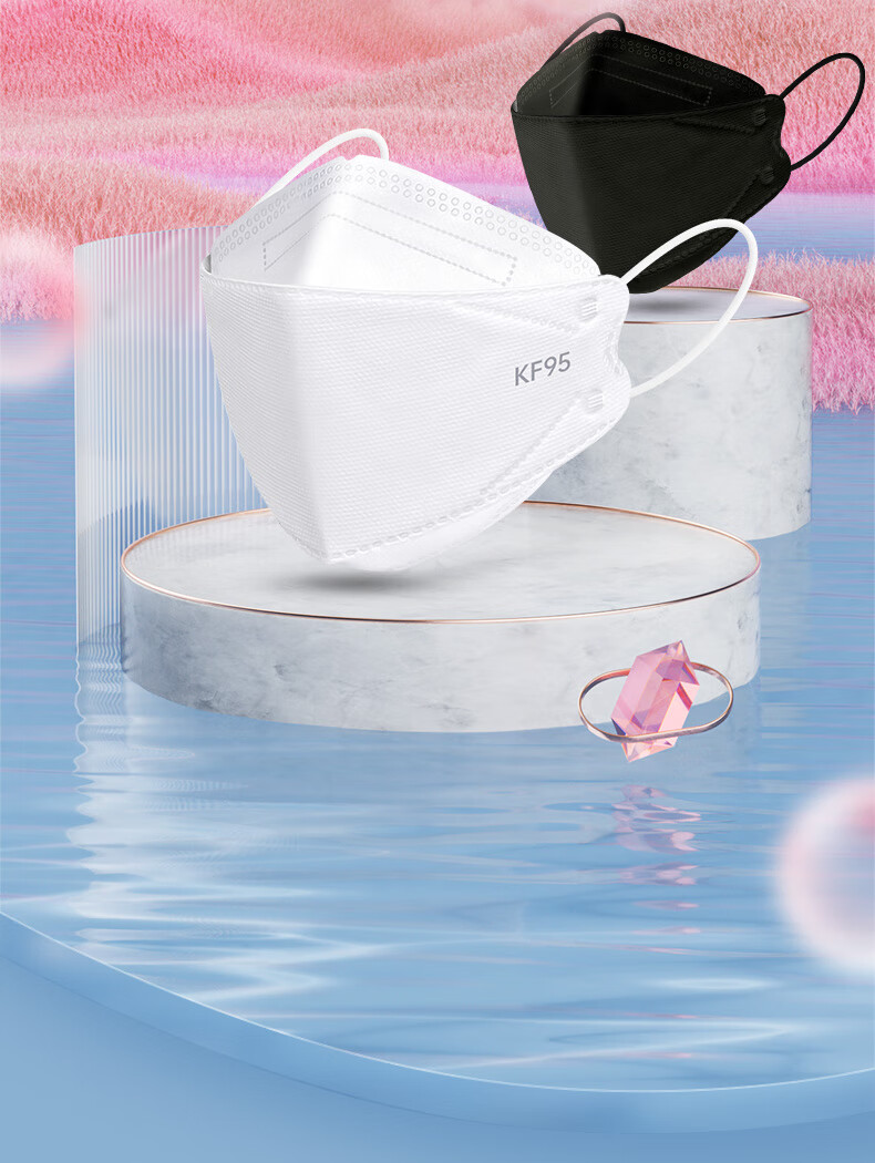 仁和口罩3d立体口罩2021新款时尚版k2022新年高颜值n95男潮款f94 【60