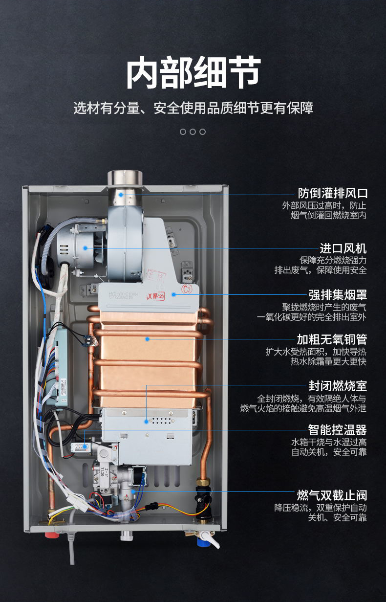 半球燃气热水器天然气12升13升16升智能恒温强排式液化煤气平衡式yi