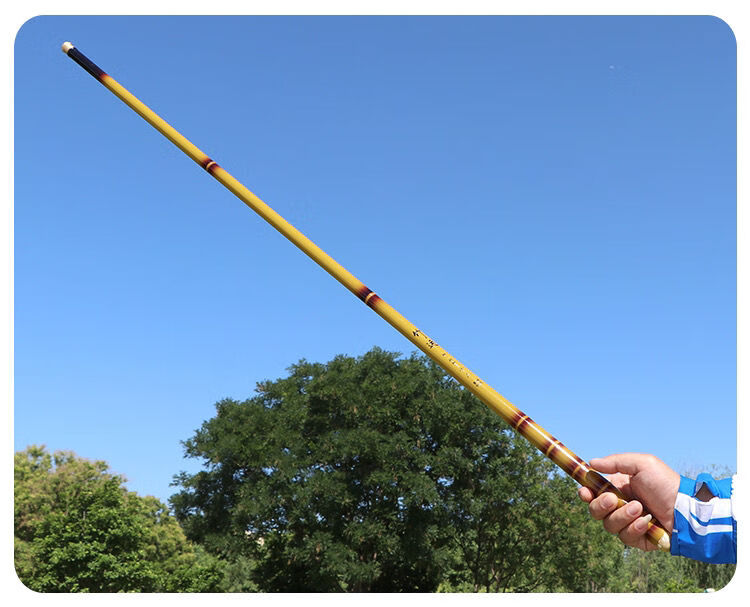 索凯迪·竹子鱼竿纯手工仿19调台钓竿碳素钓鱼竿长节竿黑坑竞技鲤鱼竿