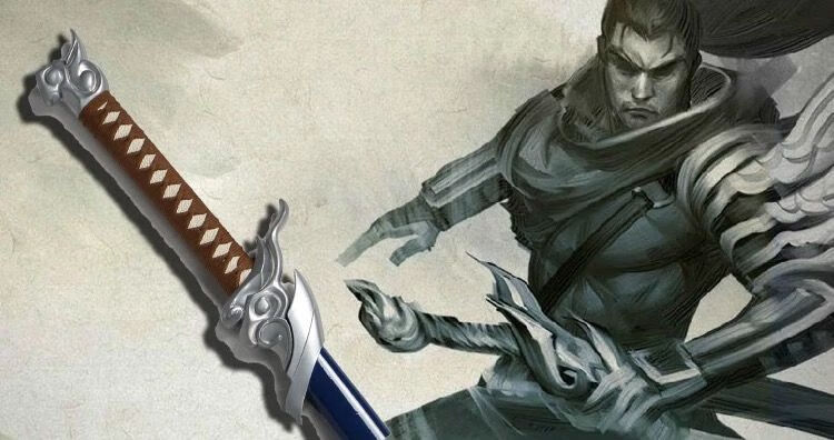 lol疾风剑豪亚索模型刀金属cos刀剑 英雄刀剑未开刃 109免保养