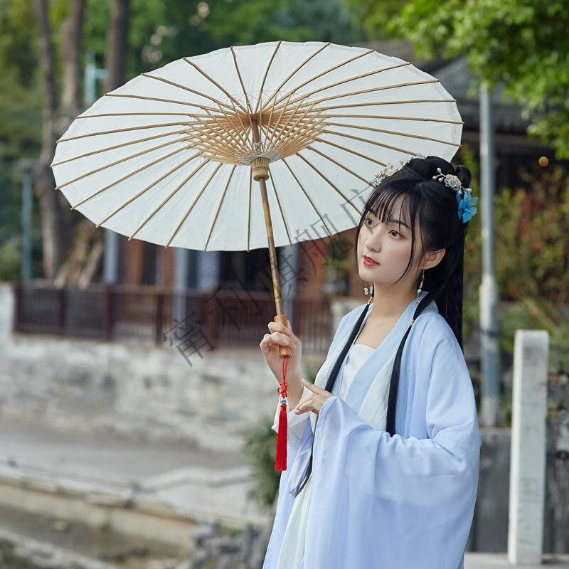 古代女子汉服伞批发色油纸伞女汉服道具舞蹈伞古风实用伞古装伞古代伞