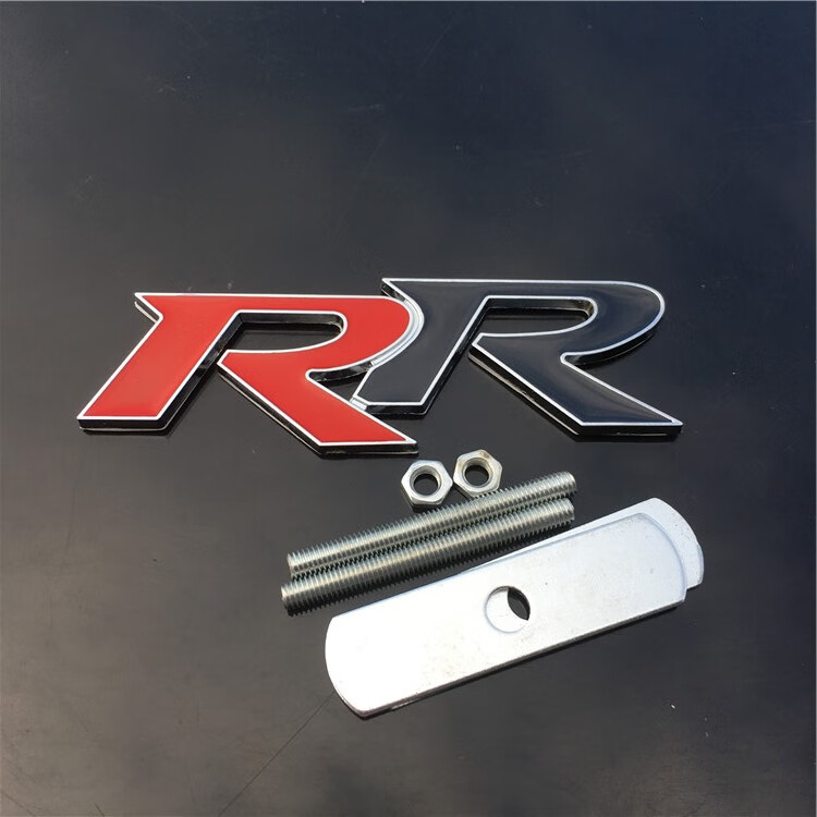 typer尾标运动灵魂mugen车标无限车贴字标后标志改装无限银红贴标一条