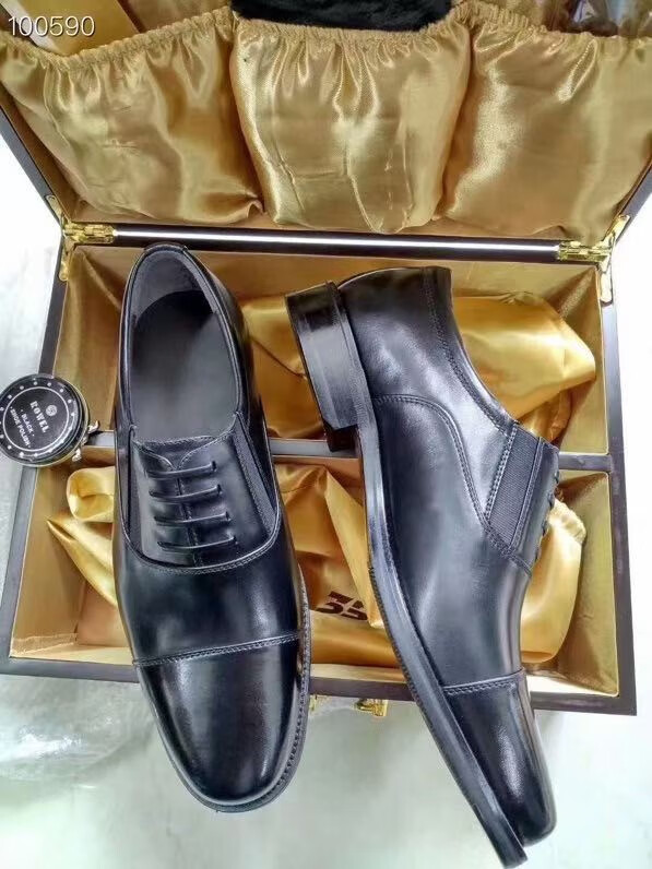 老将军皮鞋3515小牛皮三接头将军正装皮鞋品质定制款黑色澳洲胎牛皮38