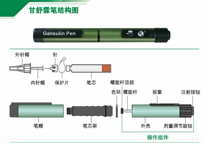 东宝 甘舒霖笔(cansulinpen) 300单位 【1盒装】