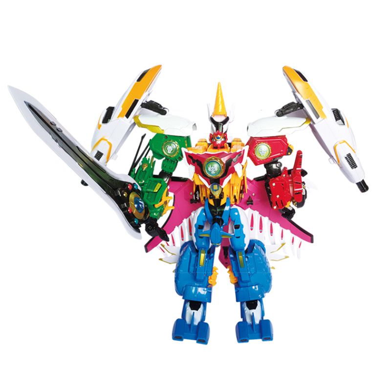 神兽金刚4邦宝历险记合金版变形机器人6合体青龙超人男孩玩具 鲲鹏