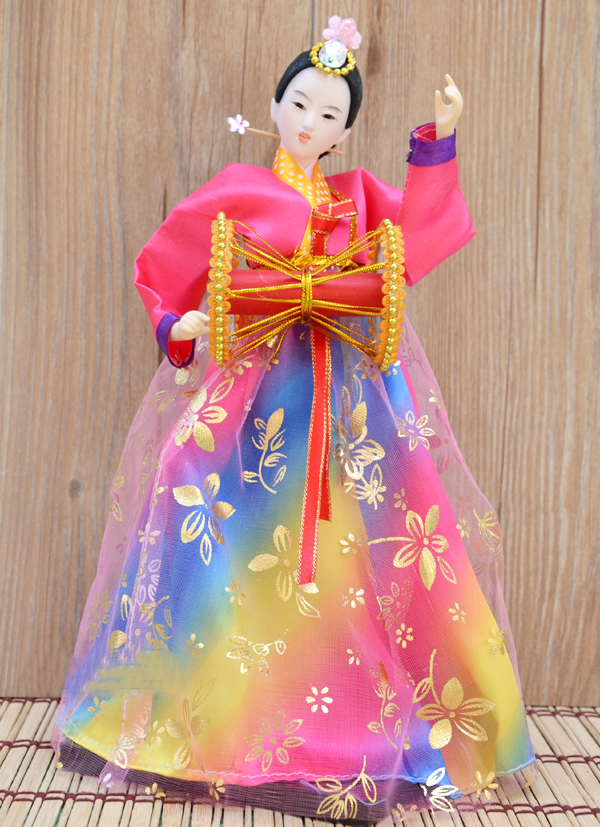 韩国人偶工艺摆件人形娃娃烤肉店料理店酒店用品装饰礼品特色民俗 彩h