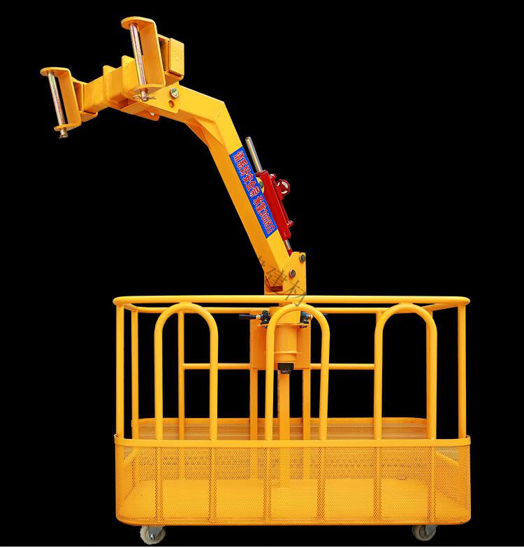 定制吊车吊篮顶框360度旋转吊框高空作业吊车臂头徐工配件大全通用筐