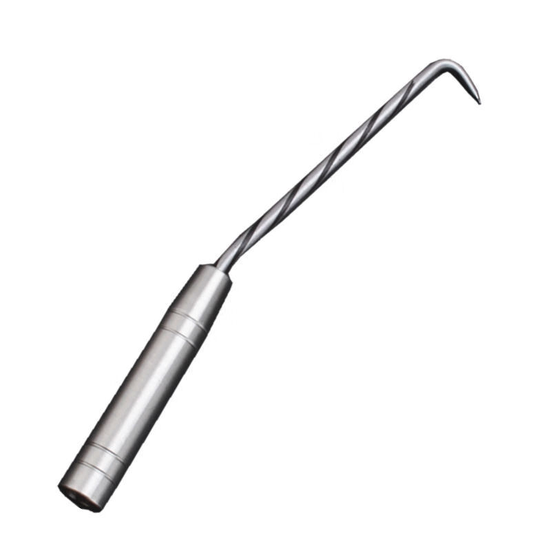 扎钩桩心钢钢筋钩不锈钢加长螺纹扎丝钩钢筋工扎钩高硬度扎勾桩心麻花