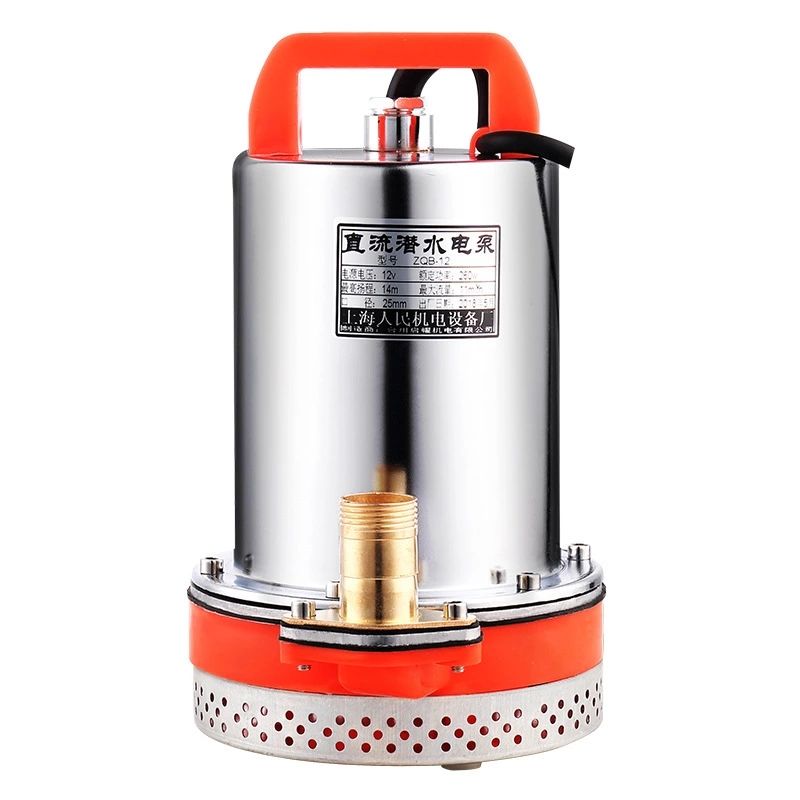 污水泵抽粪直流潜水泵12v水泵48v60v电瓶小型灌溉抽水泵水井农用家用1