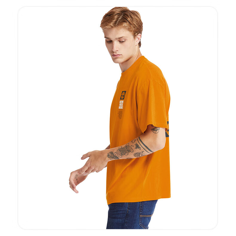 timberland添柏岚短袖男21夏季新款户外休闲圆领印花logot恤a2f2ka2f