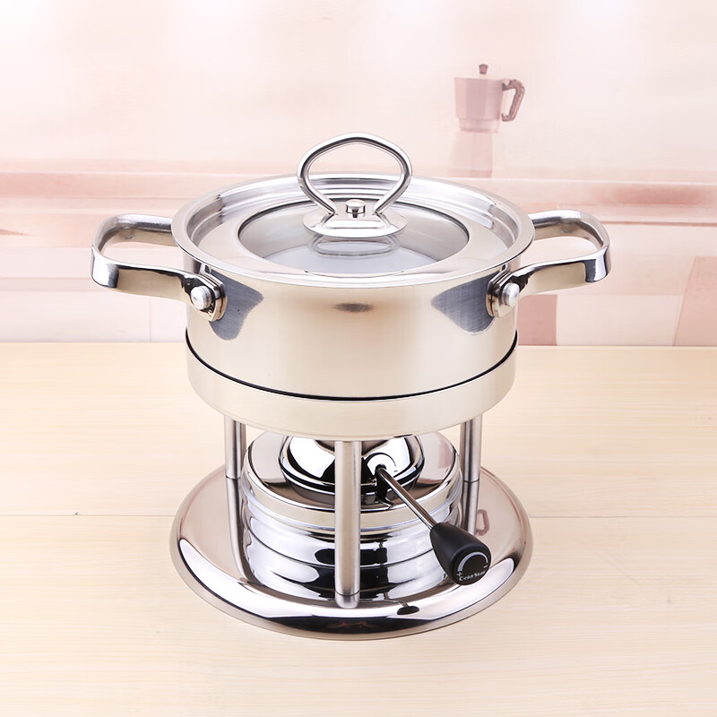 商用燃气瓦斯小炉单人火锅不锈钢小火锅可调式火力充气火锅炉涮锅304