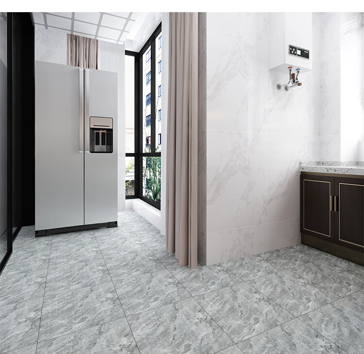 pws卫生间地砖400x400厨房现代简约哑光仿古砖室内防滑地板砖 款2 400