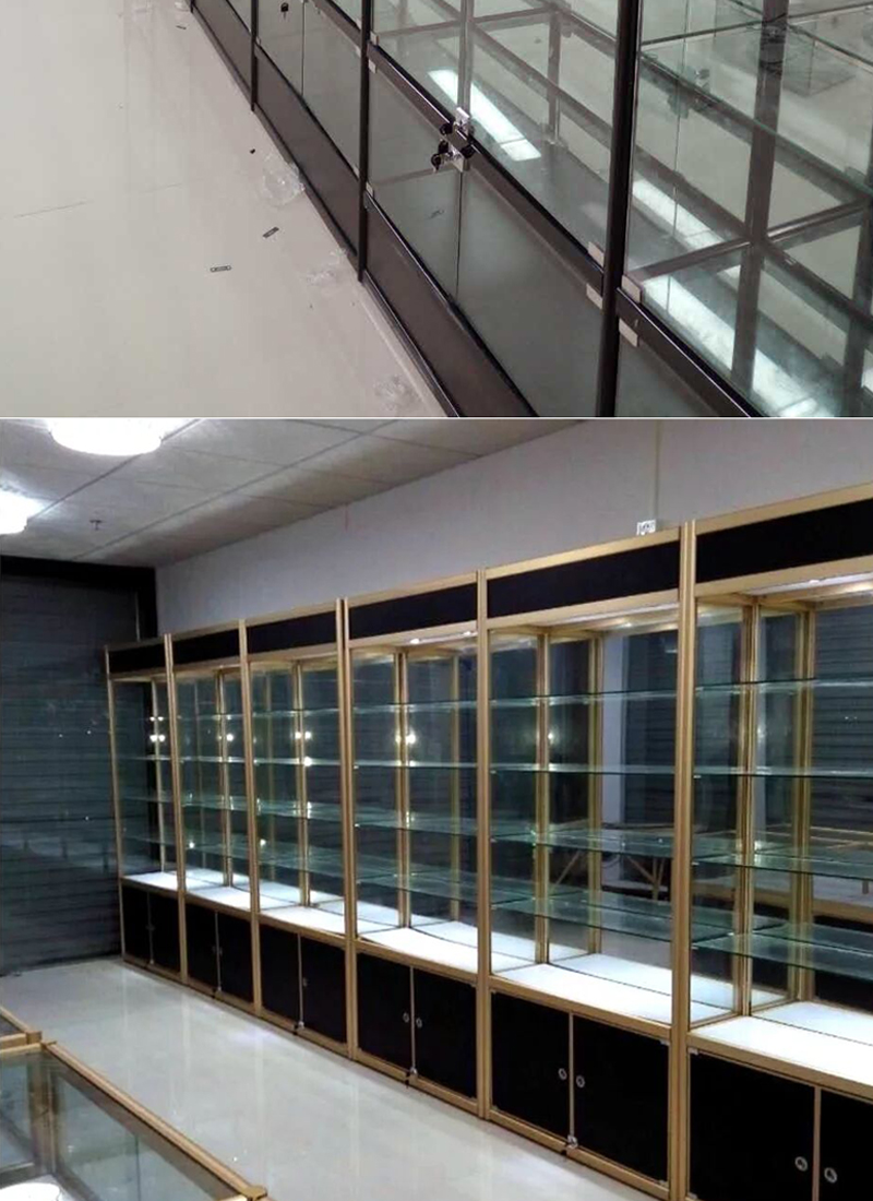 嘉临芬玻璃展示柜奖牌奖杯展柜样品货柜模型柜台饰品陈列柜产品展架