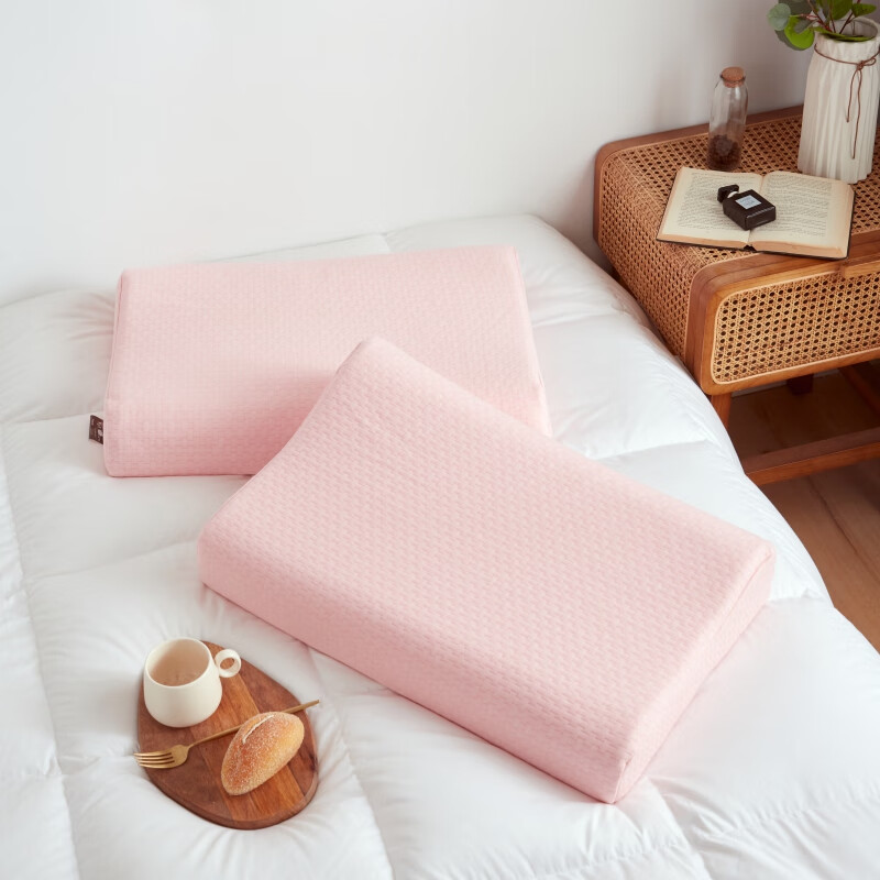 南极人家纺泰国天然乳胶枕4060cm成人橡胶枕侧睡中枕家用乳胶低枕芯