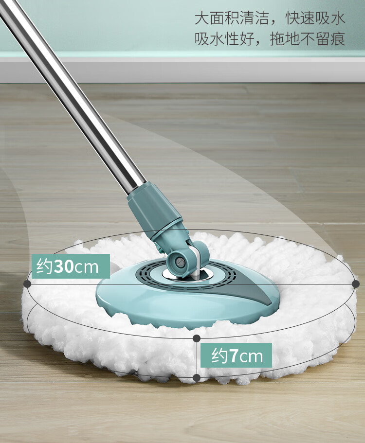 艺姿拖把头旋转拖把头配件通用替换棉头5只装yzpj009