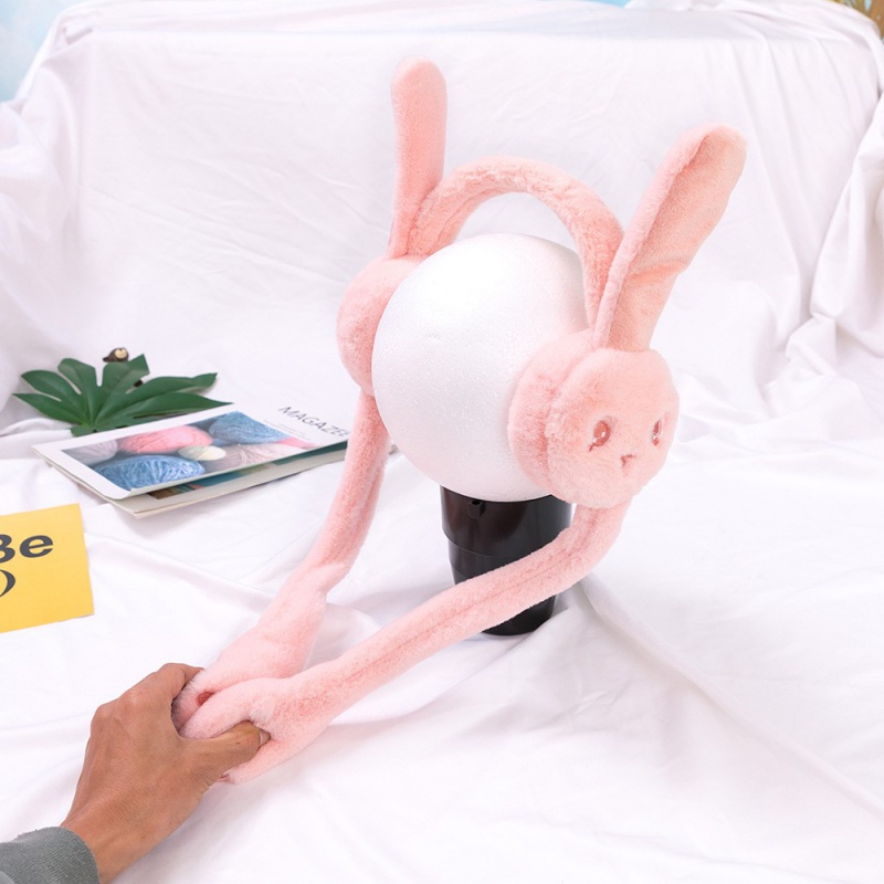 护耳朵女生神器冬天兔子耳朵会动耳罩保暖耳包2020年冬季护耳朵神器