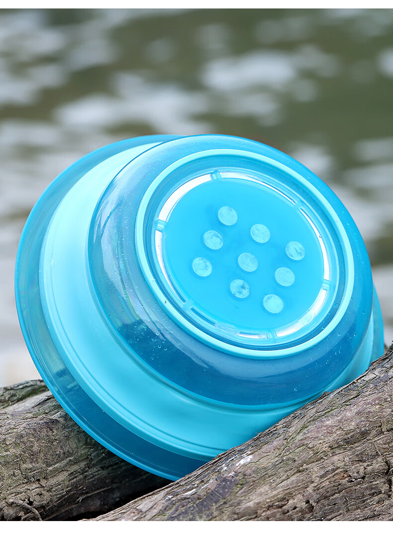 用便携式饵料盆饵盘拌饵盆开饵盆散炮开料盆 折叠饵料盘(210无磁无盖)